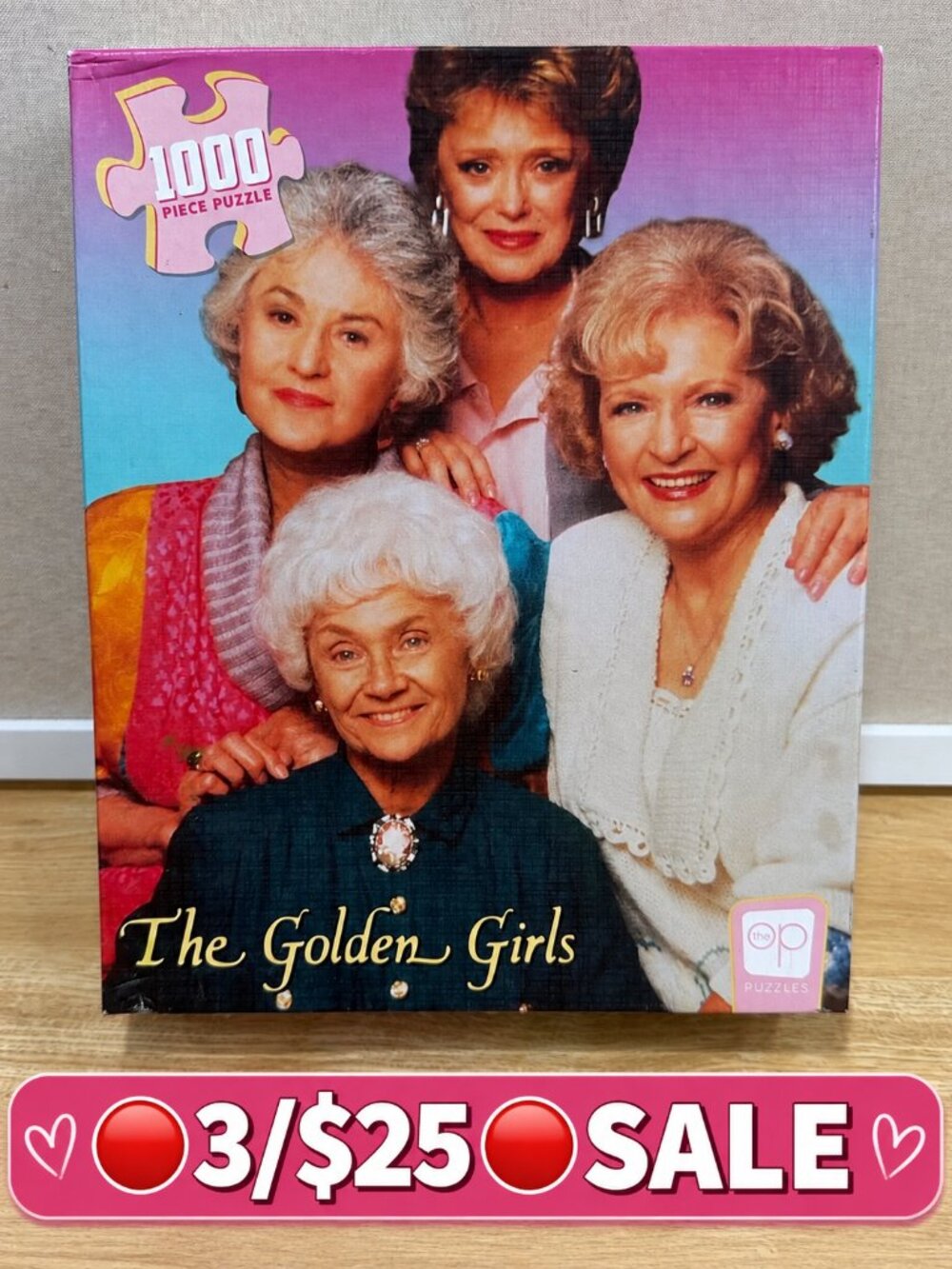 The Golden Girls 1000 Piece Puzzle TV Show Retro 🔴3/$25🔴 Sale